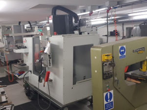 HAAS 3 Axis CNC machine, installed at Huxley Bertram Engineering, based in Cambridge, UK