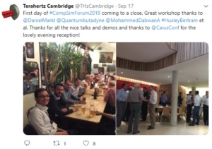 Terahertz Cambridge attending the Compaction Simulation Forum in September 2018