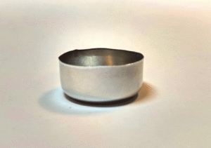 Thin Aluminium Deep Drawn Cup with an earing profile for Earing Measurement