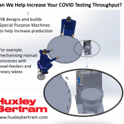 COVID-19 Testing mechanising manual process with bowl feeders and rotary tables