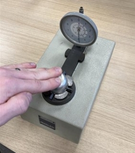 Cup measured manually